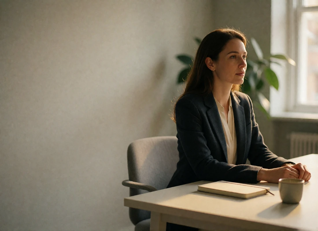 Support specialist seated at a desk in a modern office, reflecting SingleSlavicWomen's member safety commitment